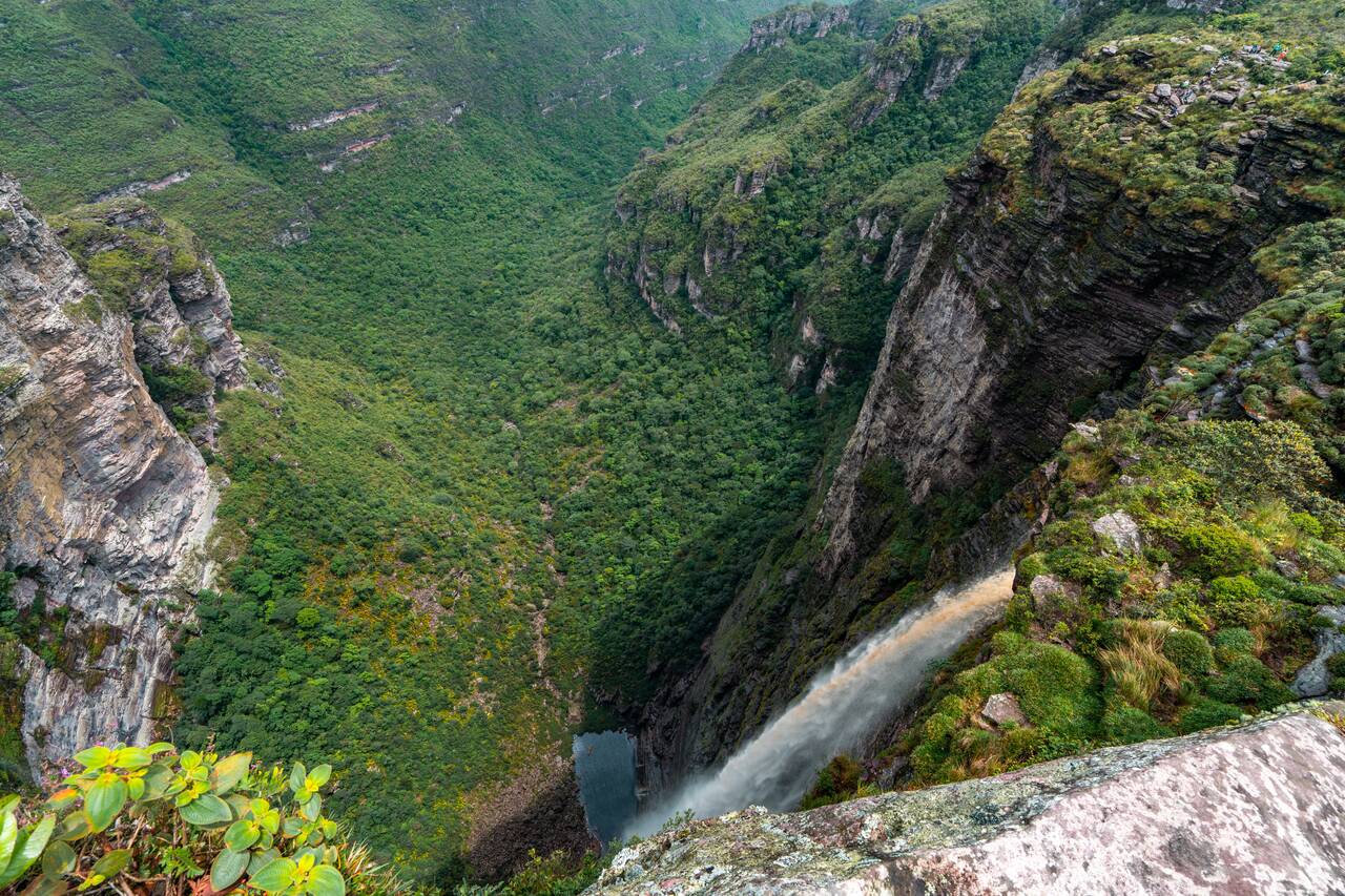 The view down Cachoeira da Fumaça