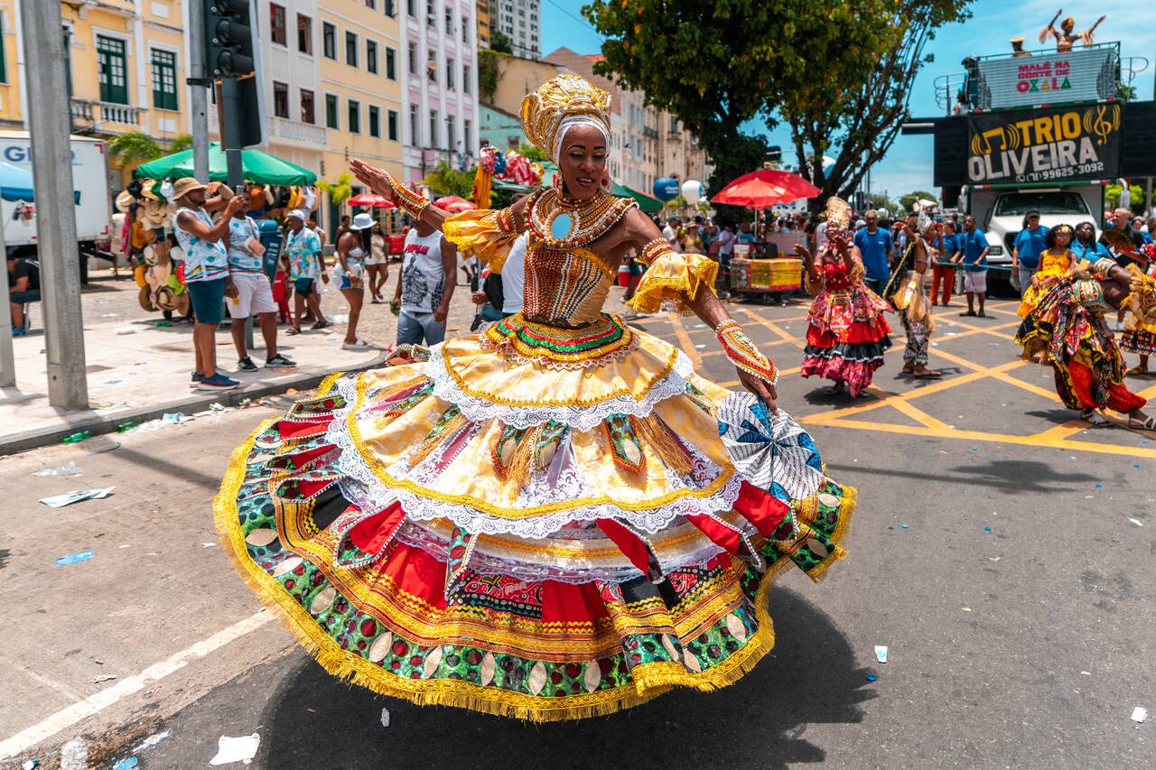 A dancer at Bonfim Festival