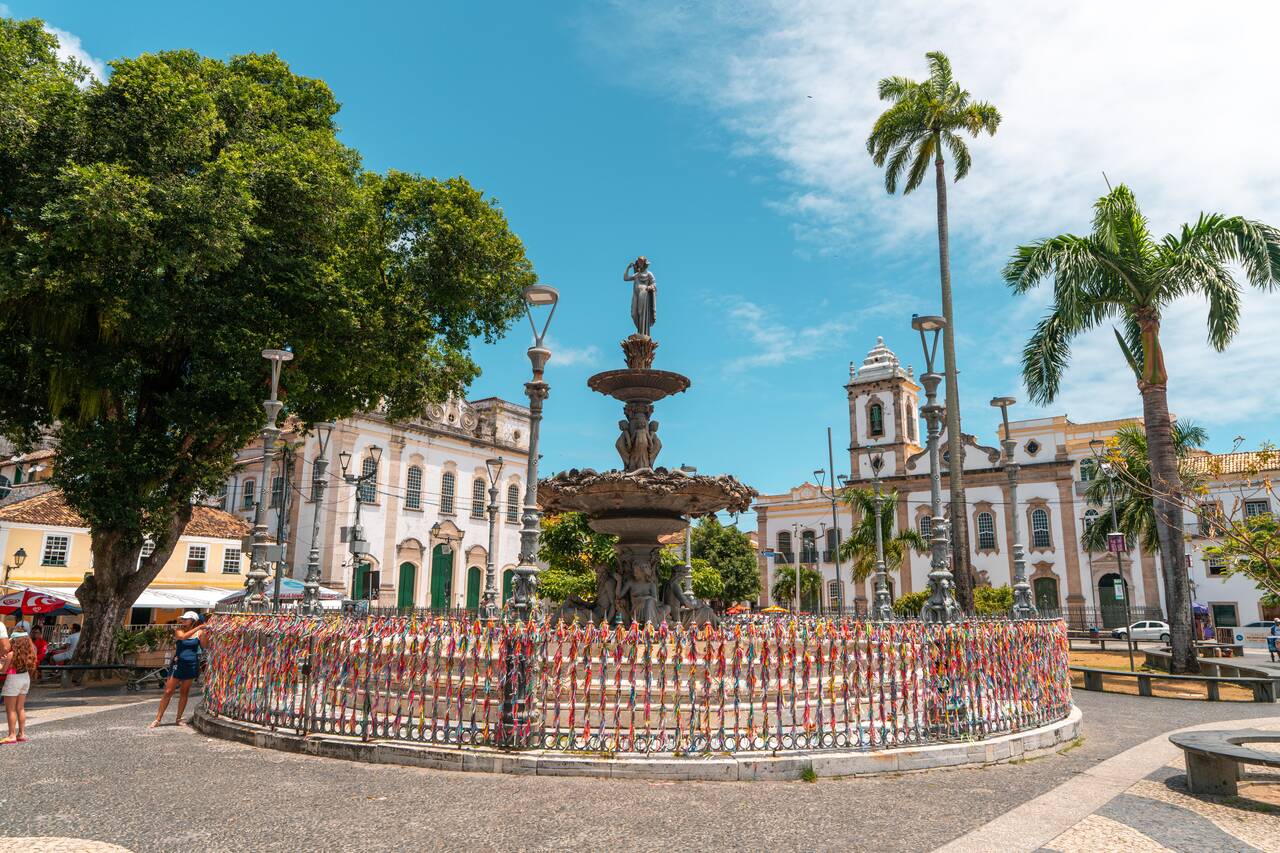 A square at Pelourinho