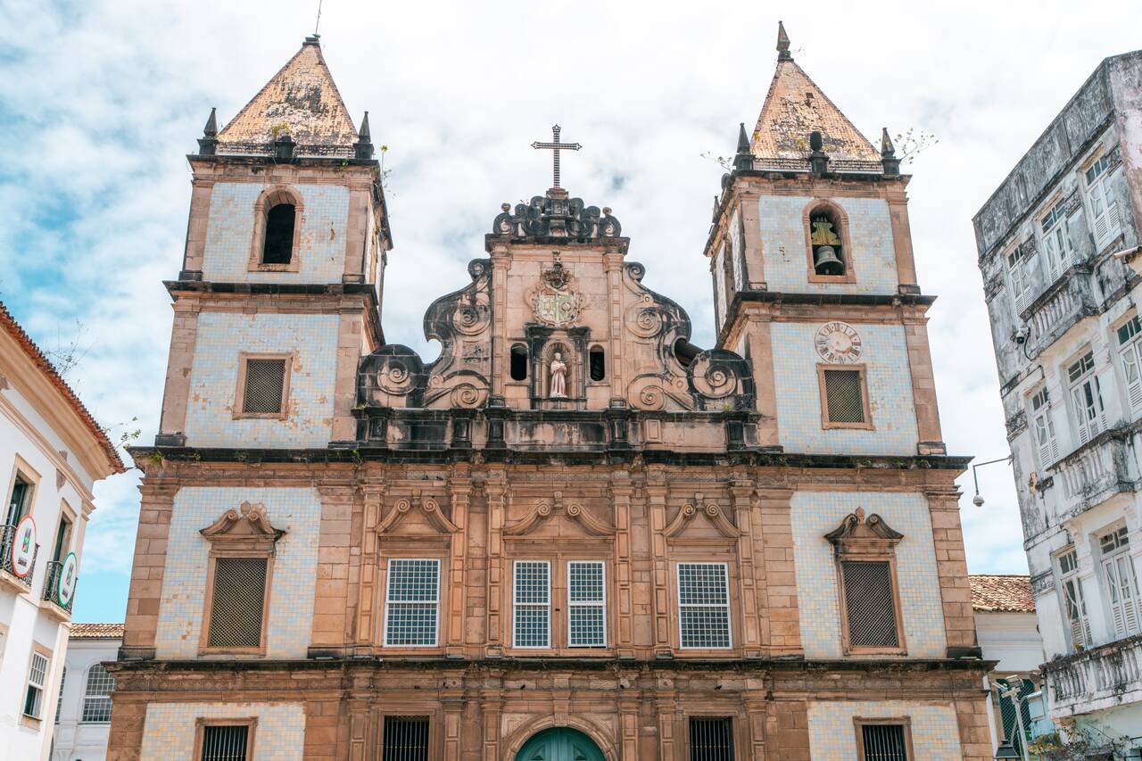 The facade of Church and Convent of São Francisco
