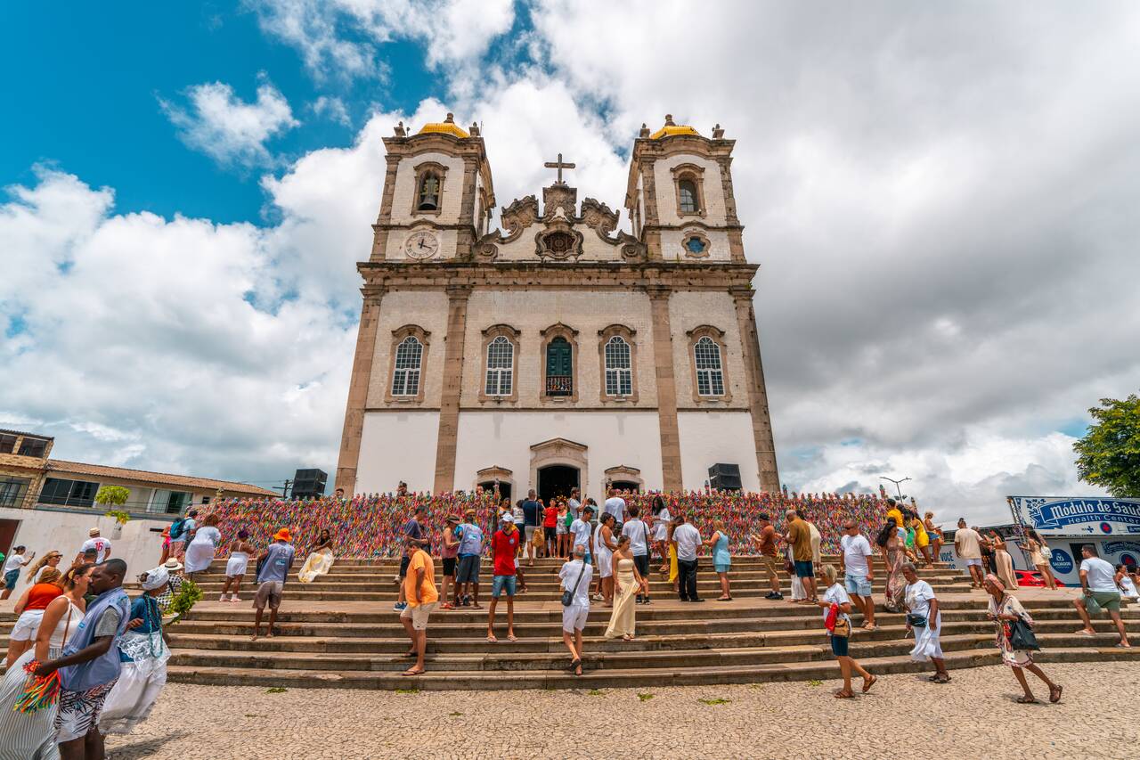 The entrance of Bonfim Church<