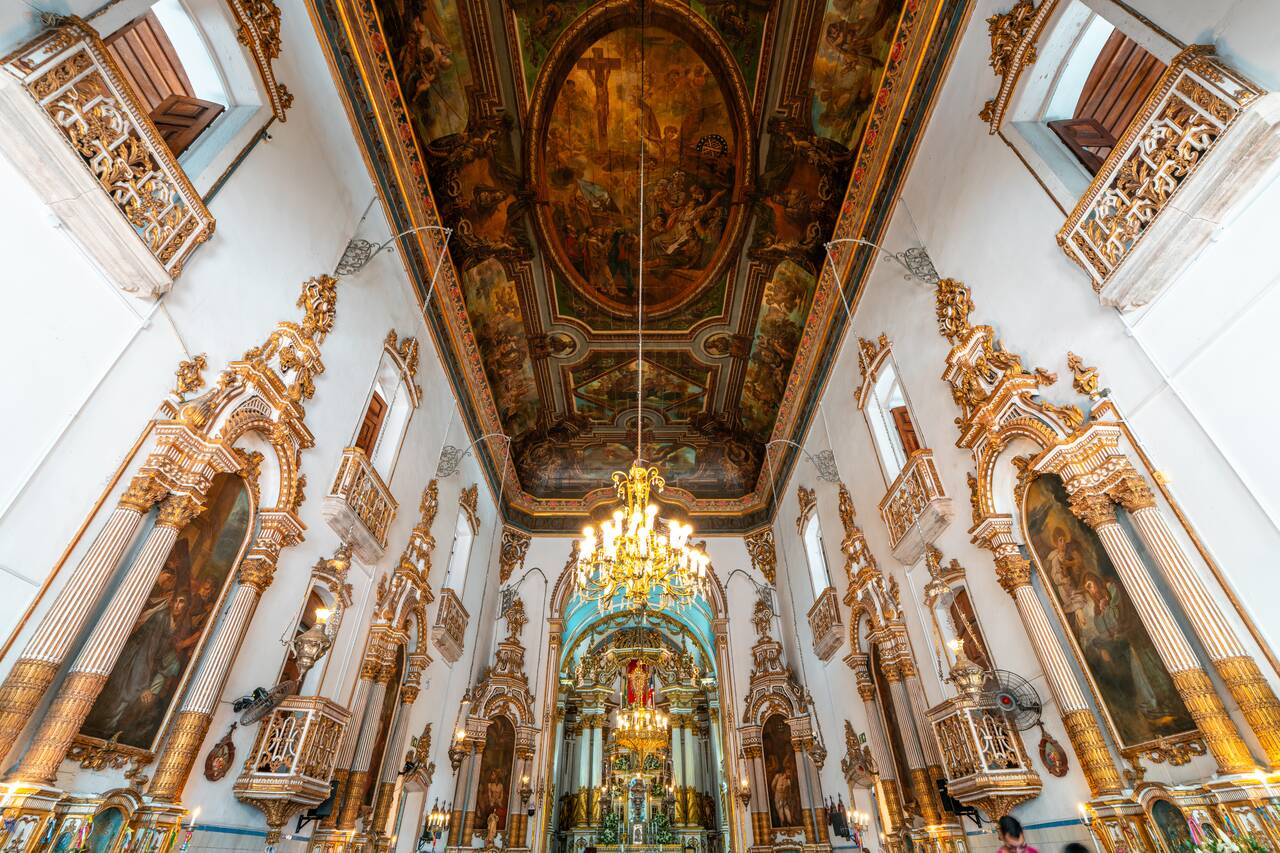 The interior of Bonfim Church