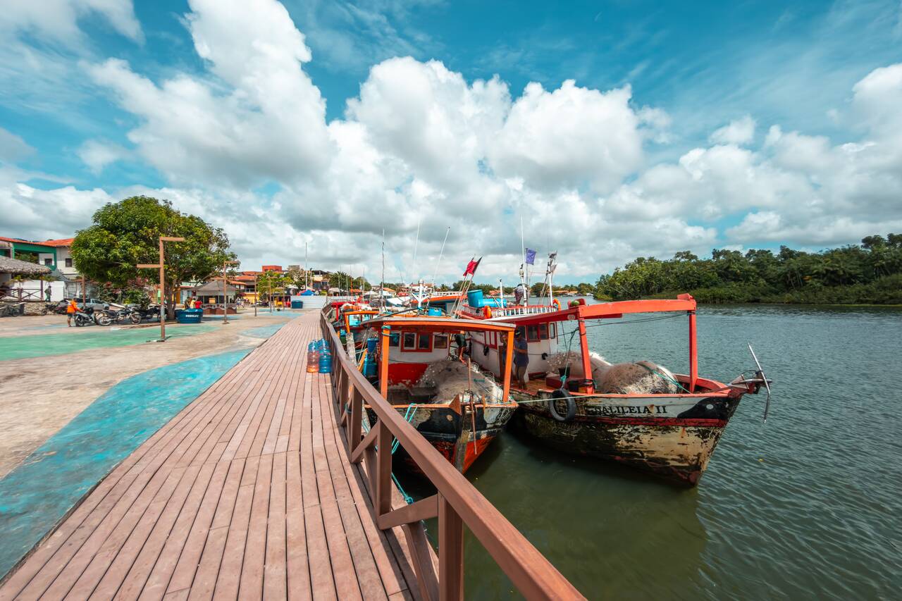 The riverfront walkway of Barreirinhas