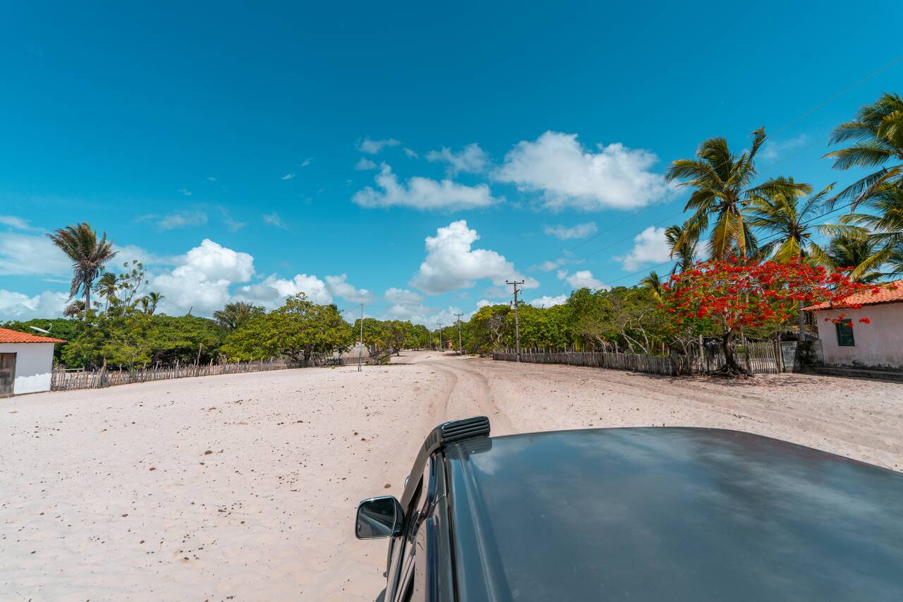 Villages seen from a 4x4 in Lencois Maranhenses
