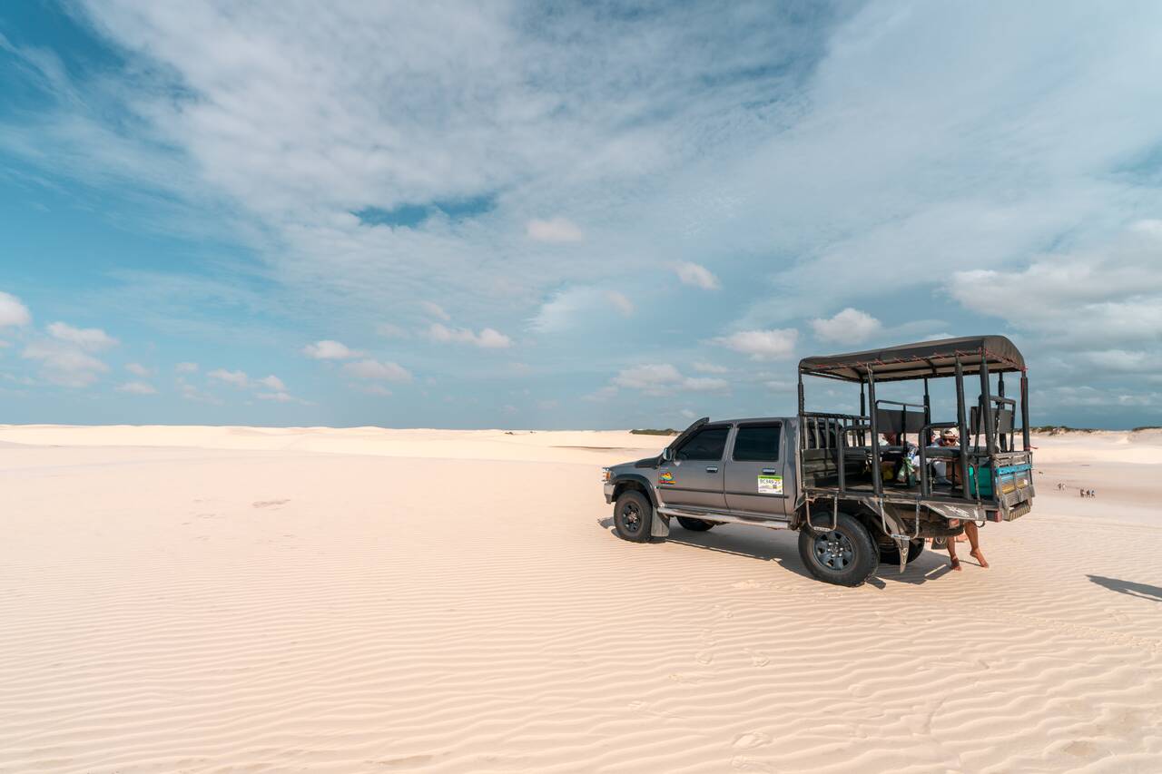 The 4x4 you will be getting on during tours in Lencois Maranhenses