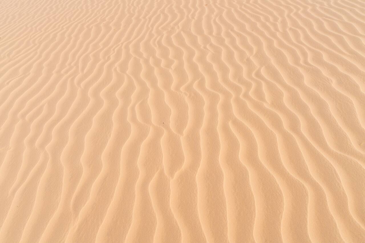 Pattern in the sand in Lencois Maranhenses
