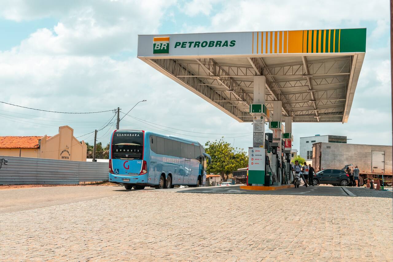 A bus stop in Barreirinhas