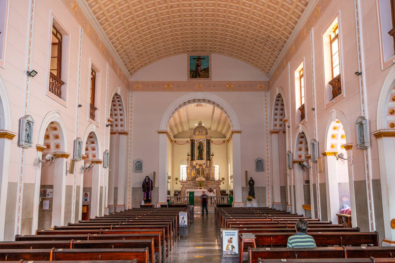 The interior of Igreja do Carmo