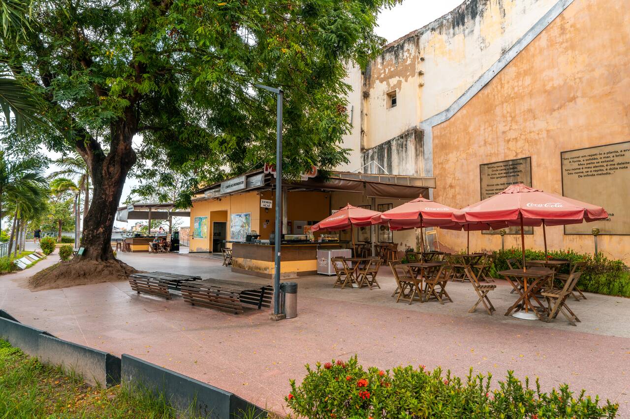 A cafe not too far from Palácio dos Leões with a great view over the city
