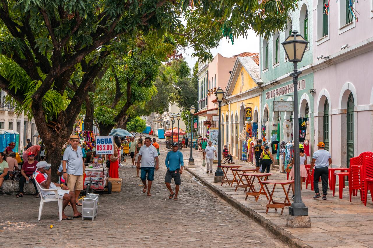 Sao luis old town street during the day