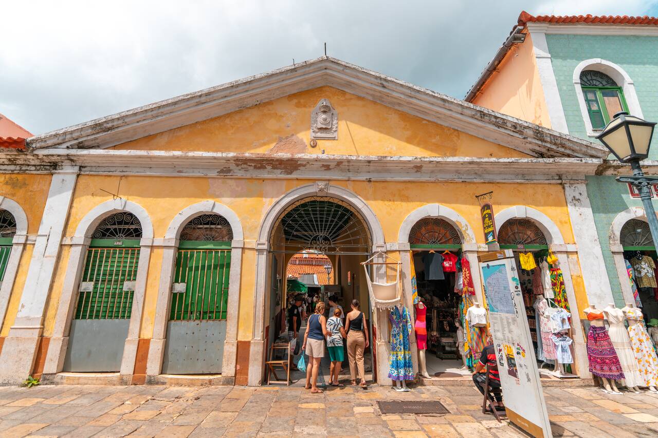 The entrance to Fair Praia Grande