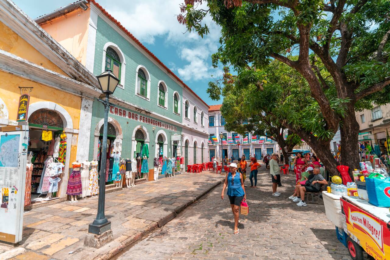 People on the streets of Sao Luis