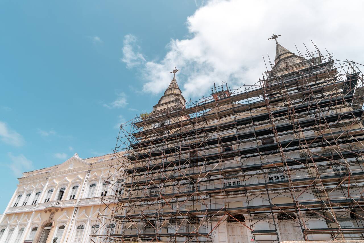 Catedral Metropolitana de São Luis undergoing renovation