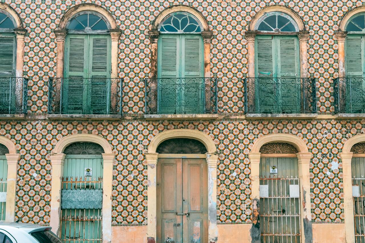 Tiled building in Sao Luis