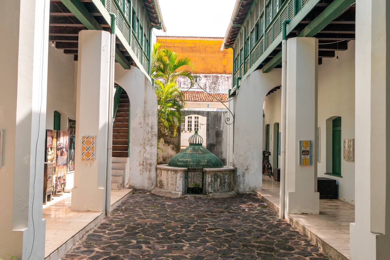 The courtyard at Museu Histórico e Artístico do Maranhão
