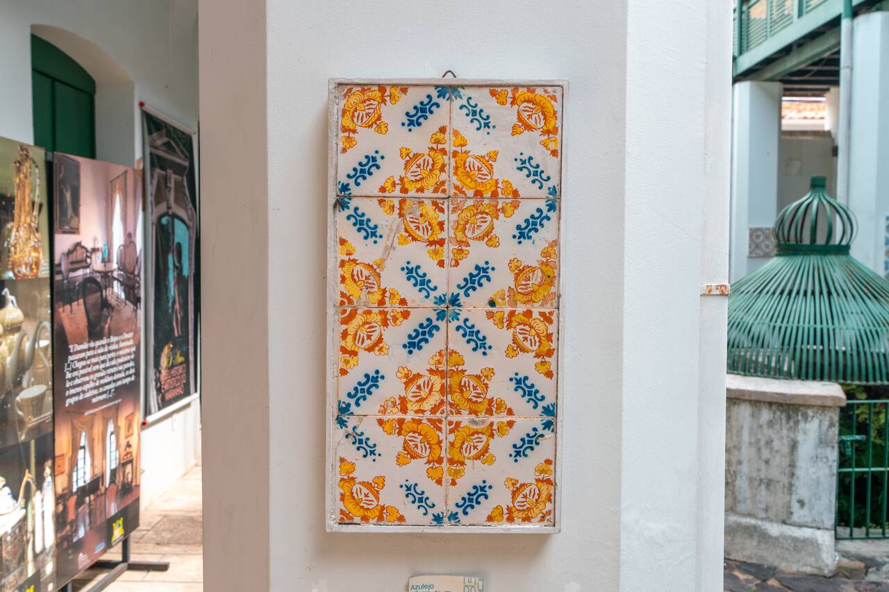Tiles on the walls of Museu Histórico e Artístico do Maranhão