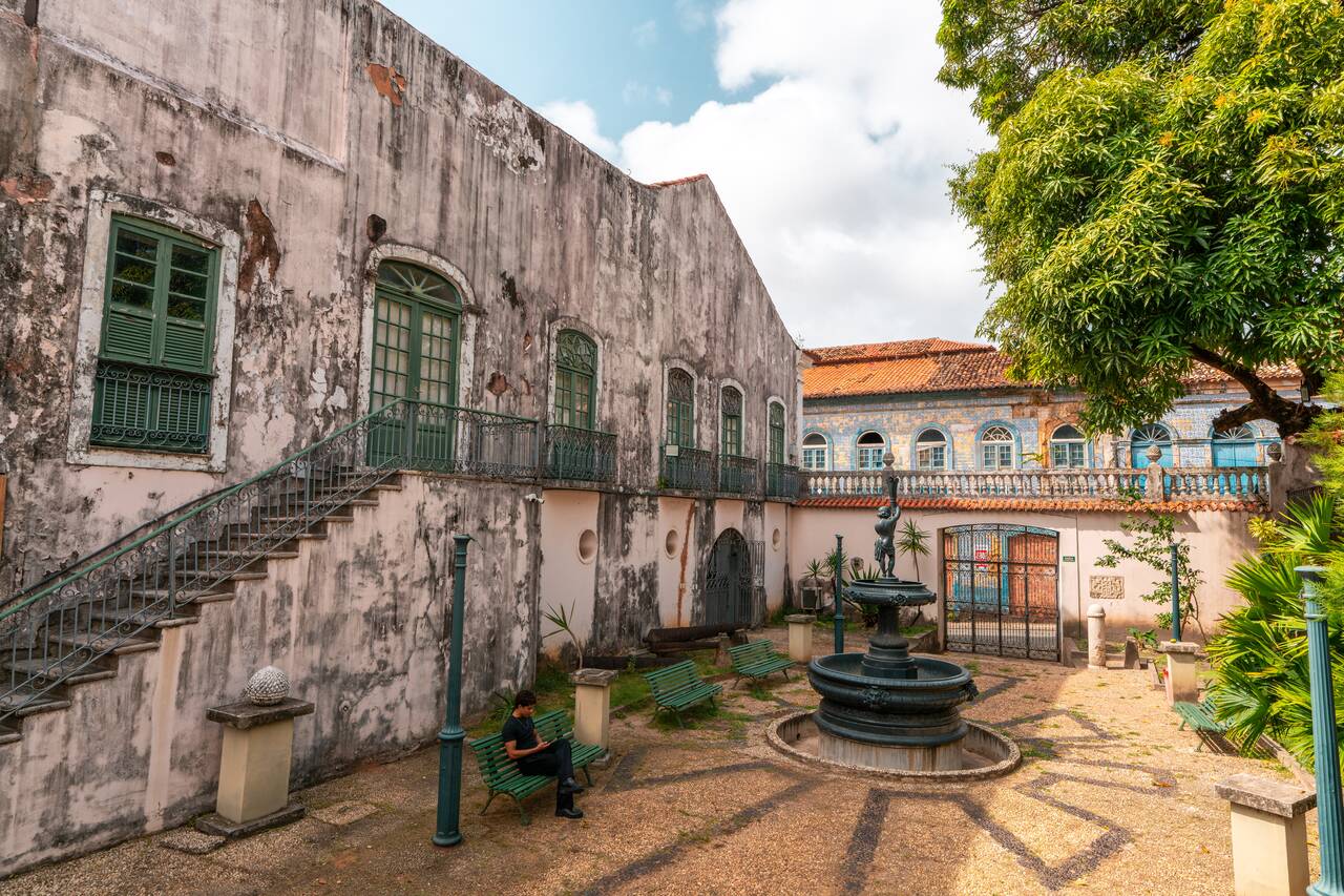 The garden at Museu Histórico e Artístico do Maranhão