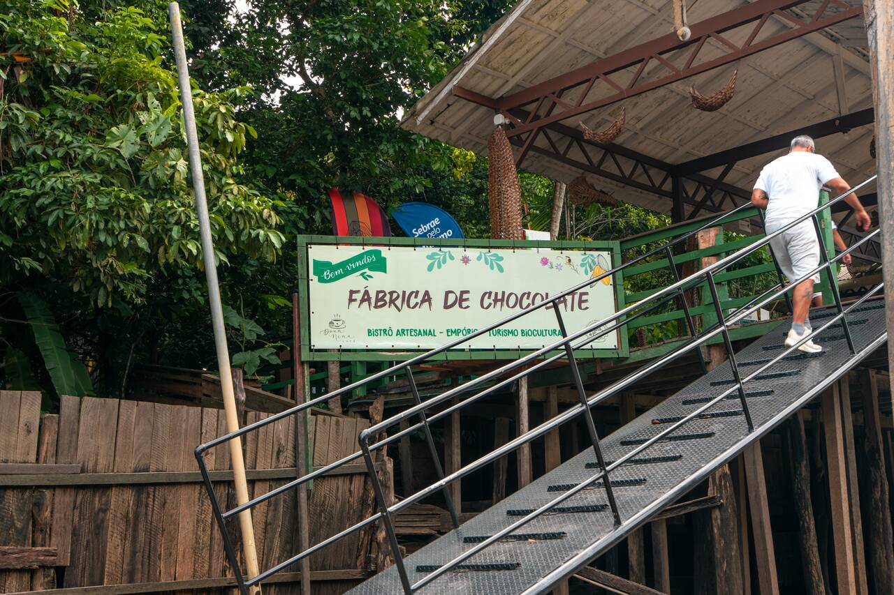 A chocolate farm at Ilha do Combu