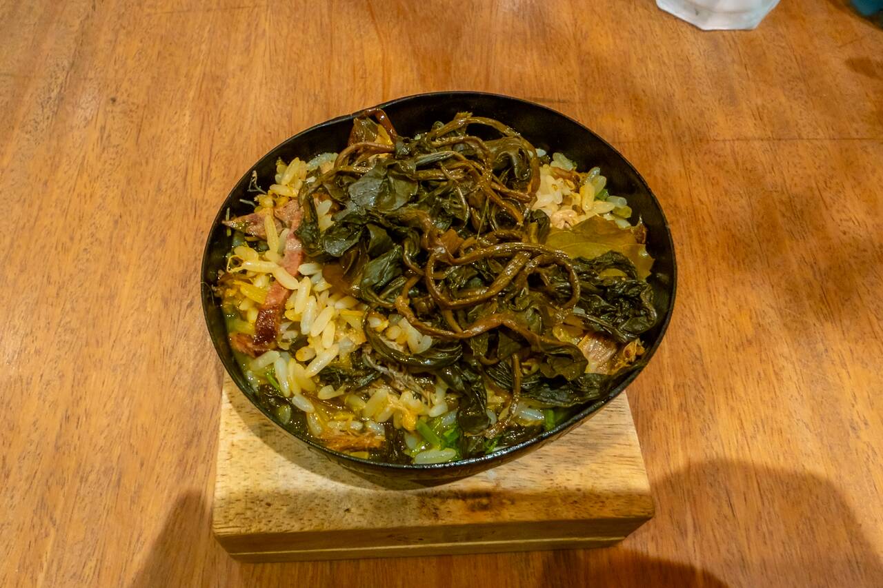 Arroz de Pato no Tucupi at Amazônia na Cuia