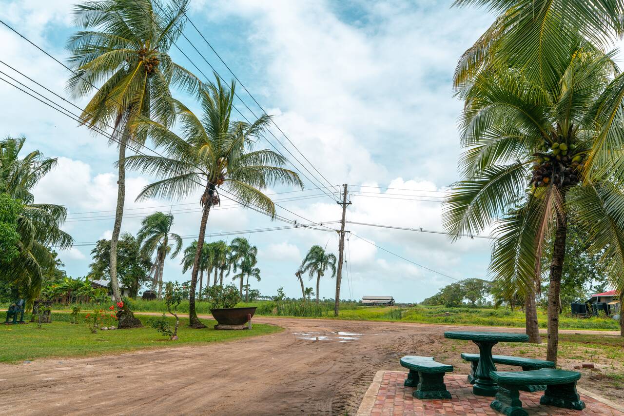 The area around Rust en Werk plantation