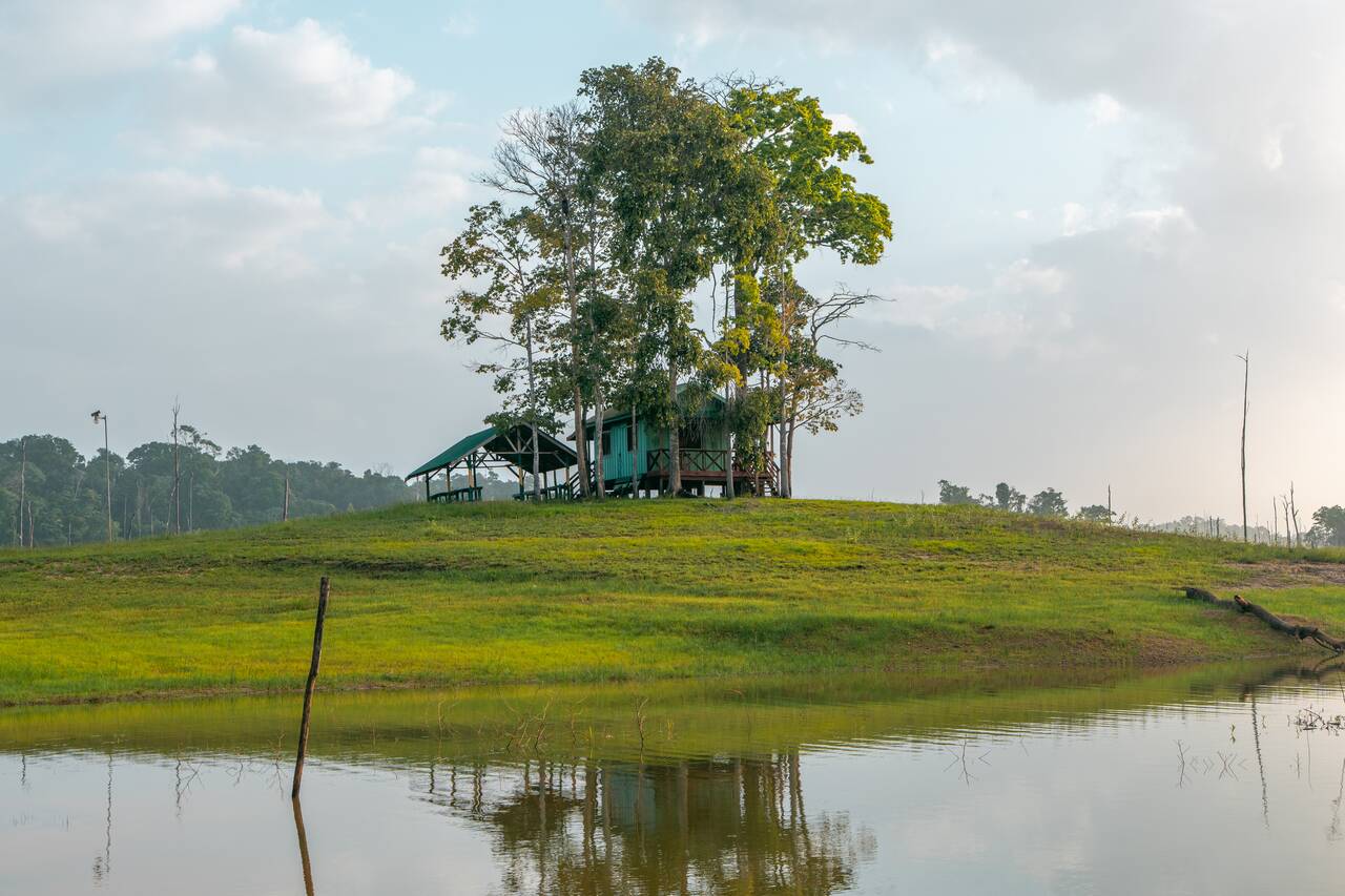 A lodge at Sno Island