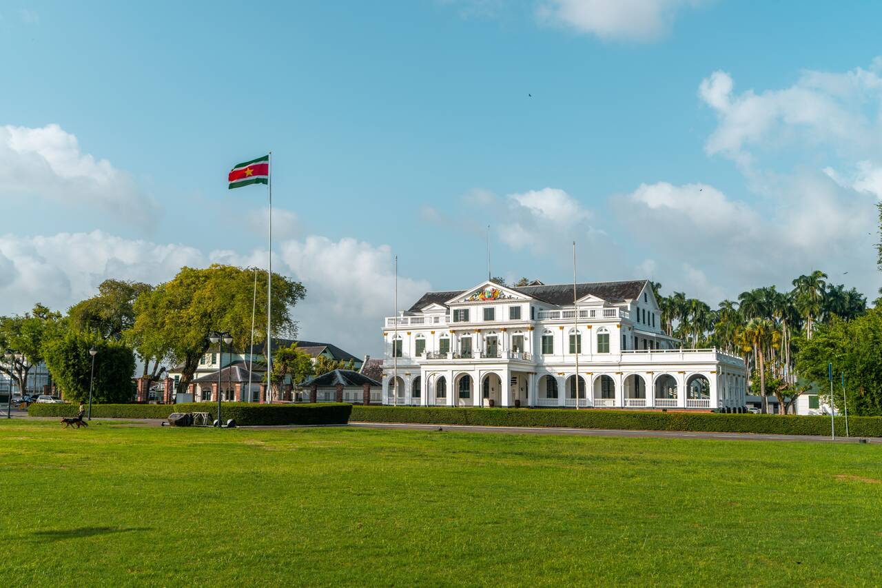 Presidential Palace seen from Independence Square