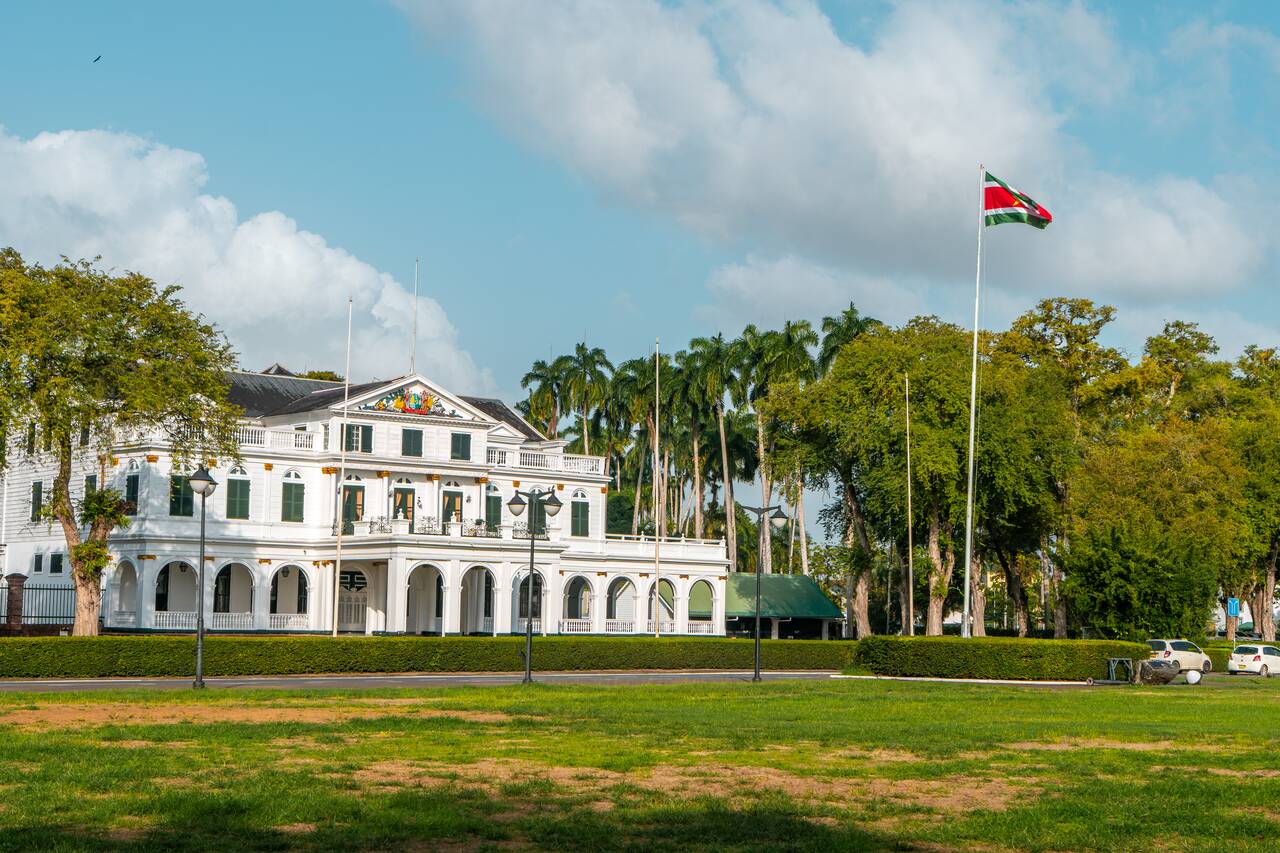 Presidential Palace seen from Independence Square from the other side