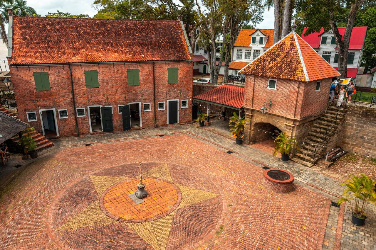 Fort Zeelandia courtyard seen from above