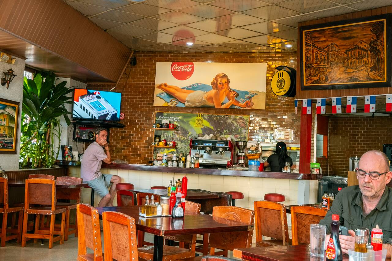 Interior of Cafe Coca Cola