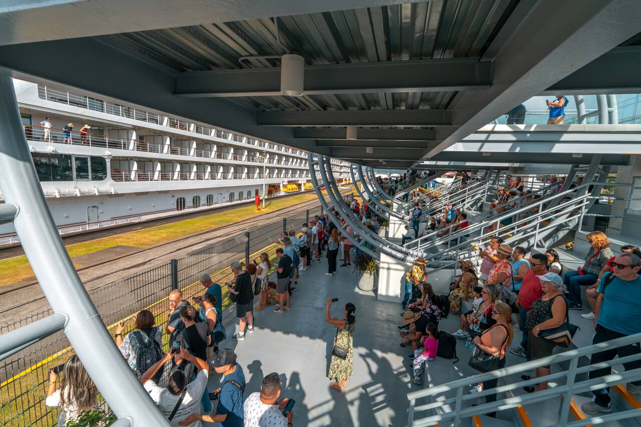 The viewing platform at Panama Canal