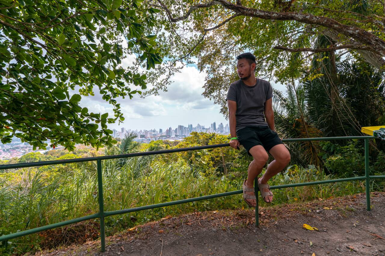 Me at Mirador Cerro Cedro at Metropolitan Natural Park