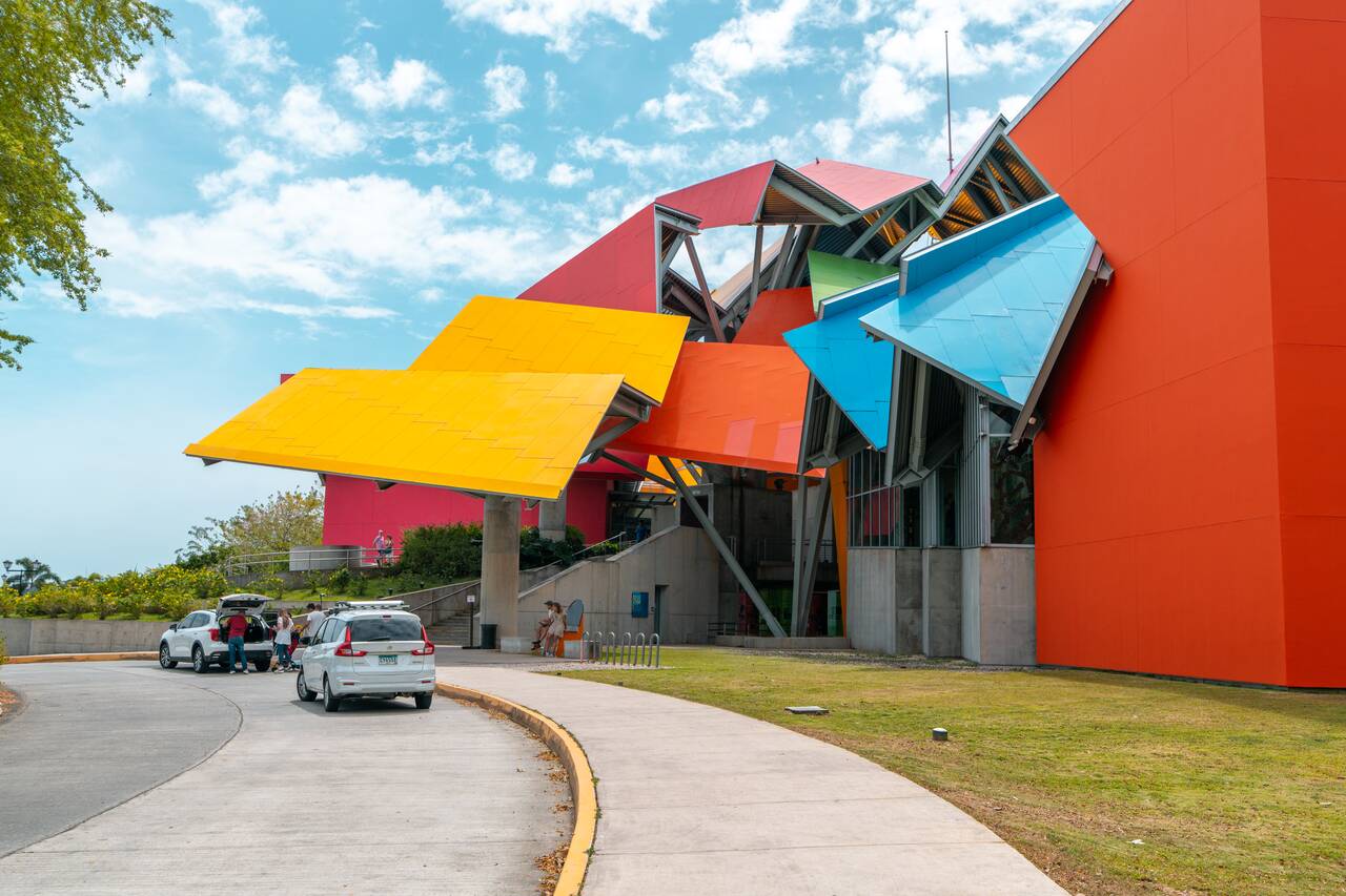 The exterior of Biomuseo