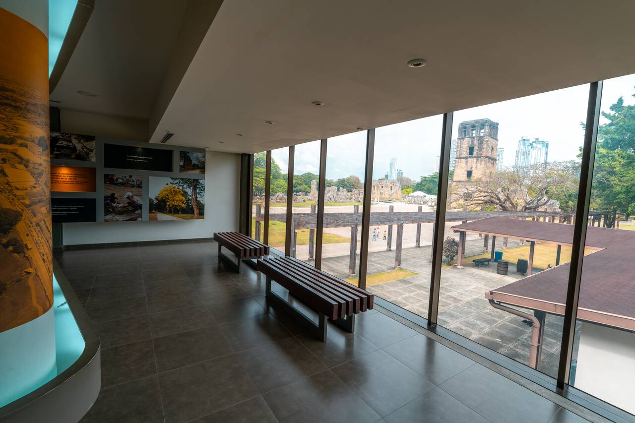 The museum at Panamรก Viejo