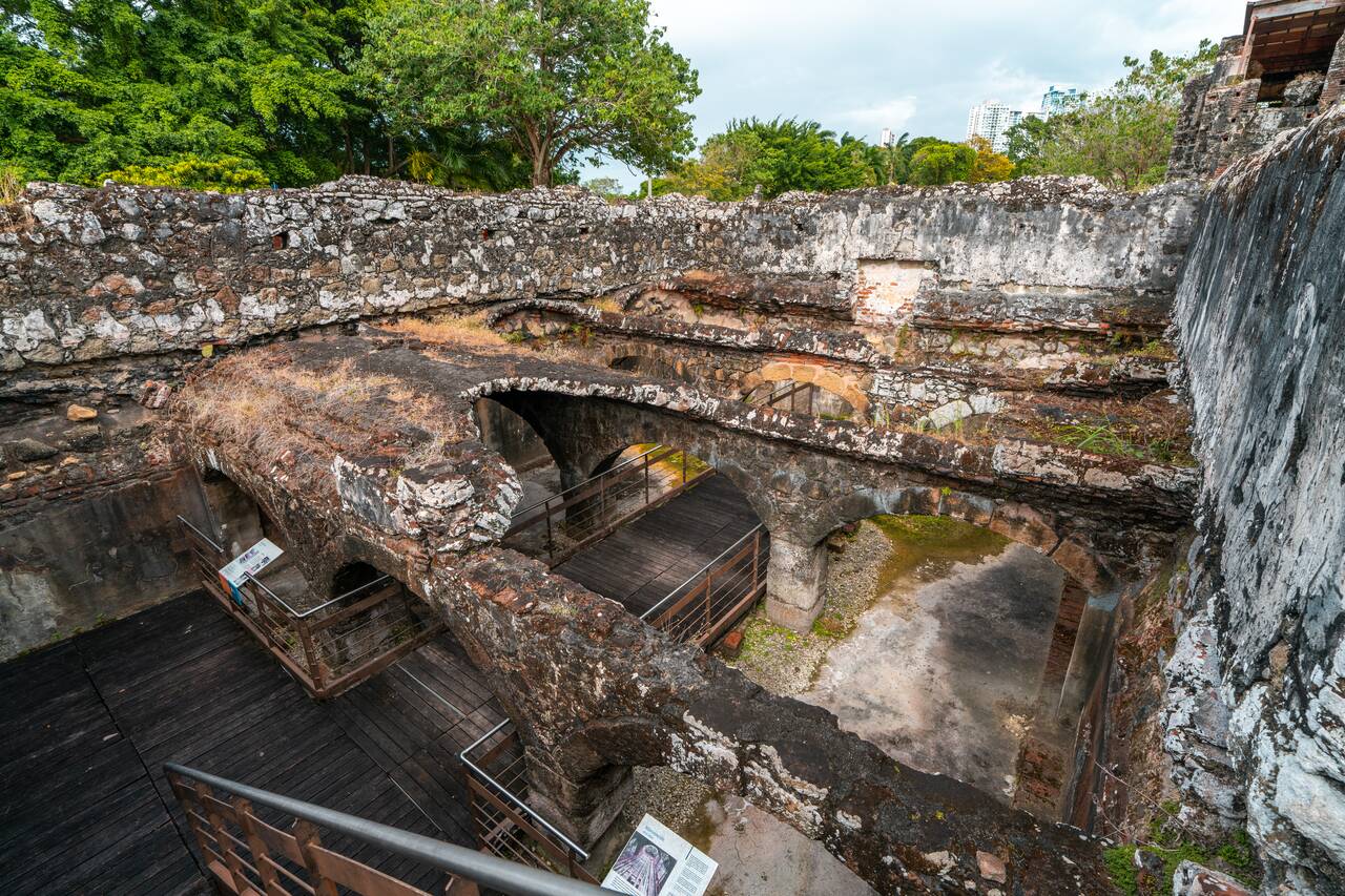 Old reservior at Panama Vieja
