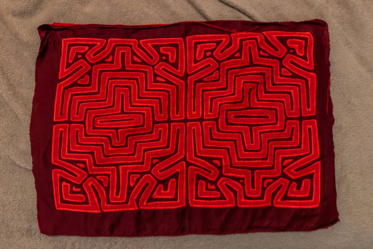 The Guna textile I bought as a gift from Panama City