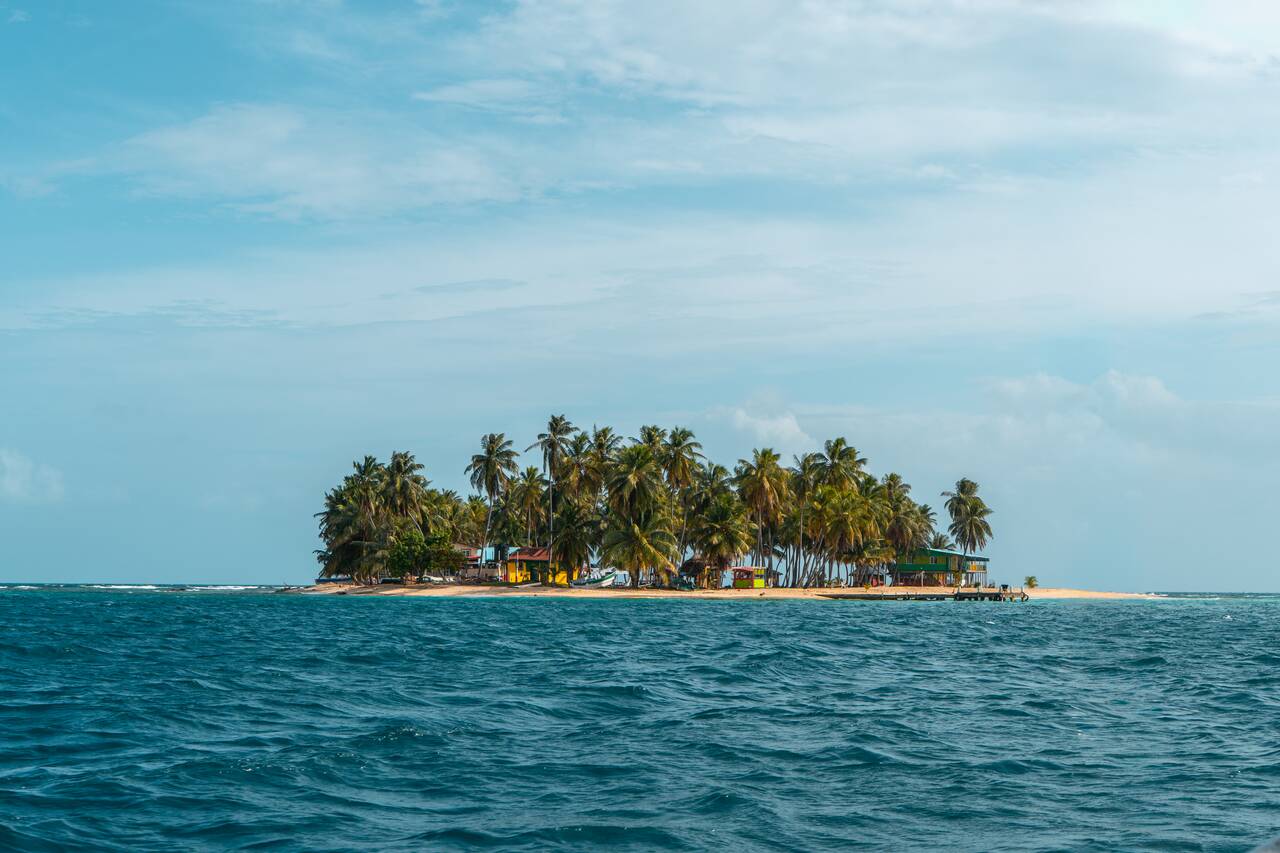 An island at San Blas Islands