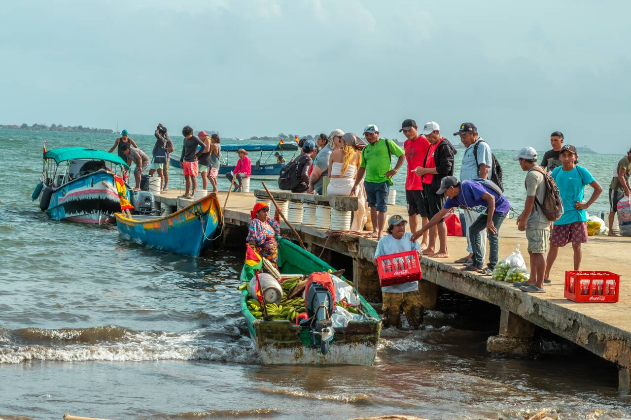 The boat pier to San Blas Islands