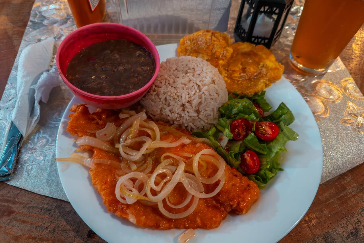 Pescado en Escabeche I ordered at La Fonda El Fruta de pan