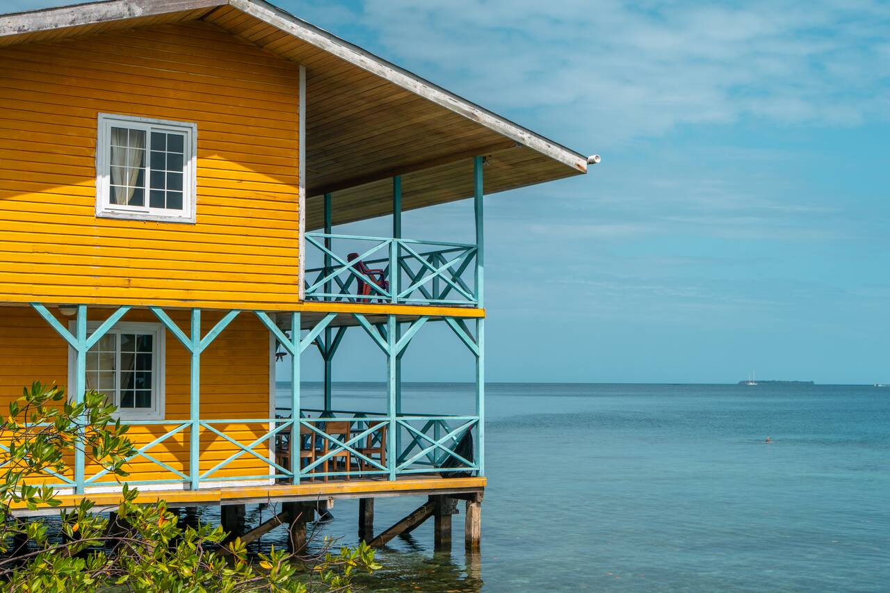 An eco-lodge over the water in Bocas del Toro