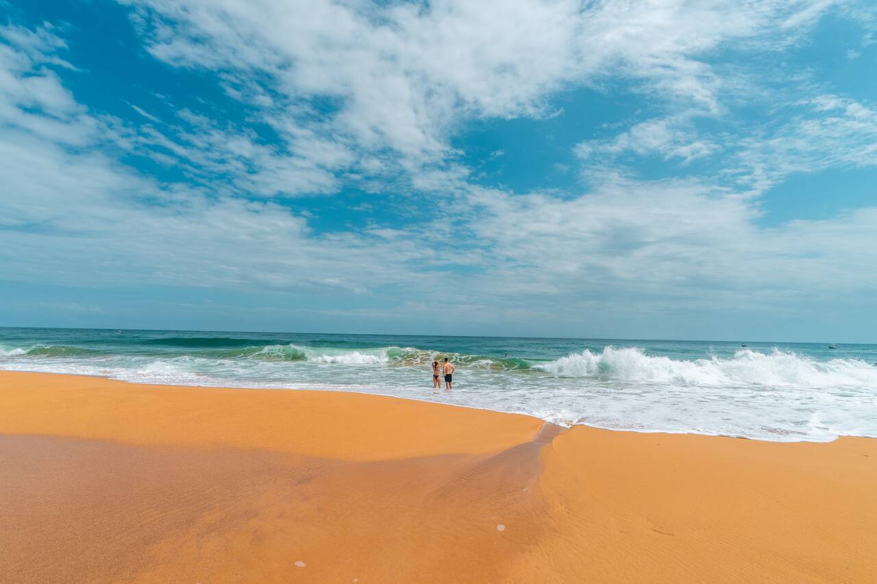 A couple at Bluff Beach