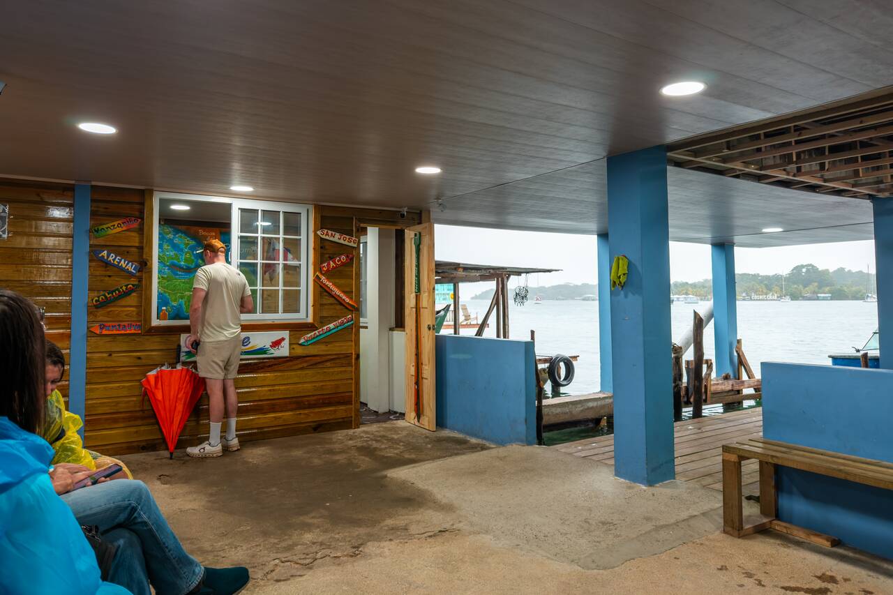 Me waiting for a boat from Bocas del Toro to Almirante