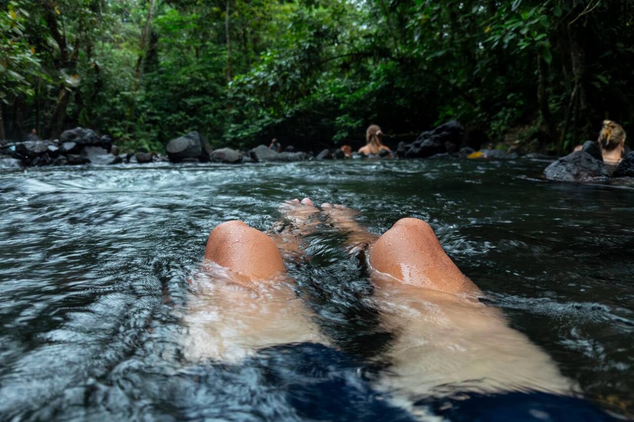 Me in the hot spring at El Choyin