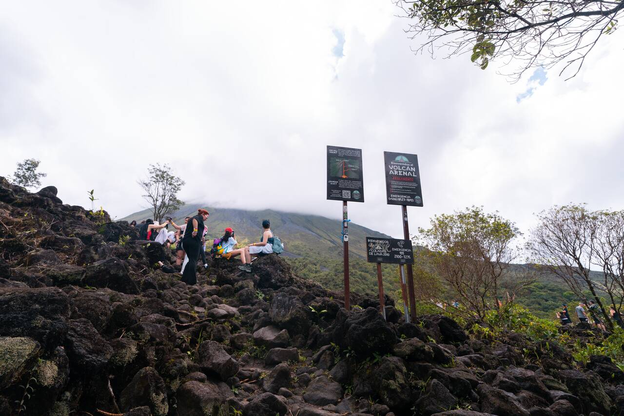 The lava field at Arenal Volcano National Park