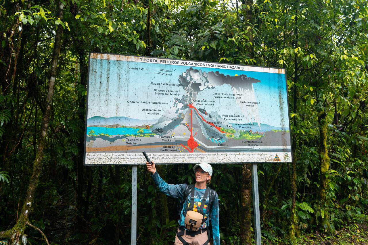 Annie guided us through Rio Celeste hiking trails