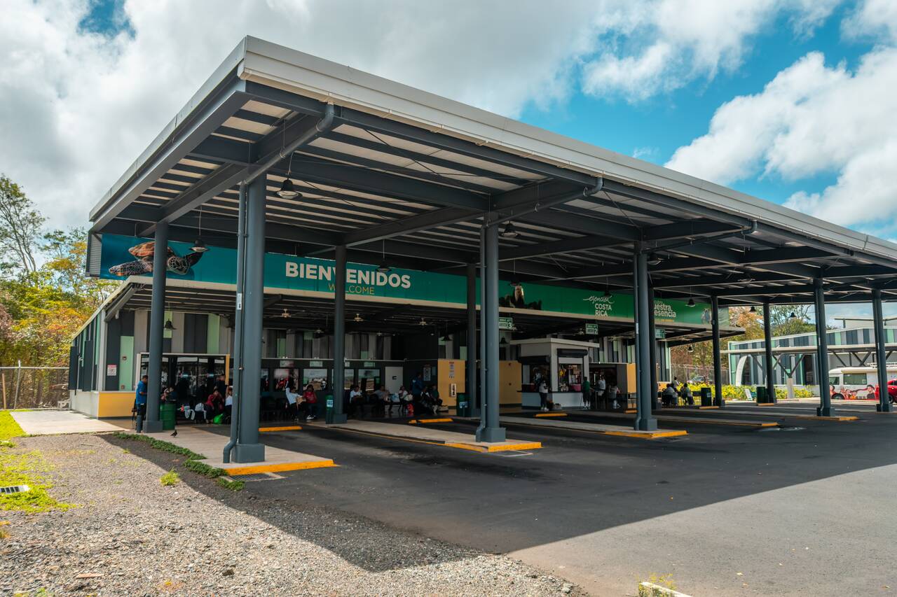 The costa rican side at Peñas Blancas Border Crossing