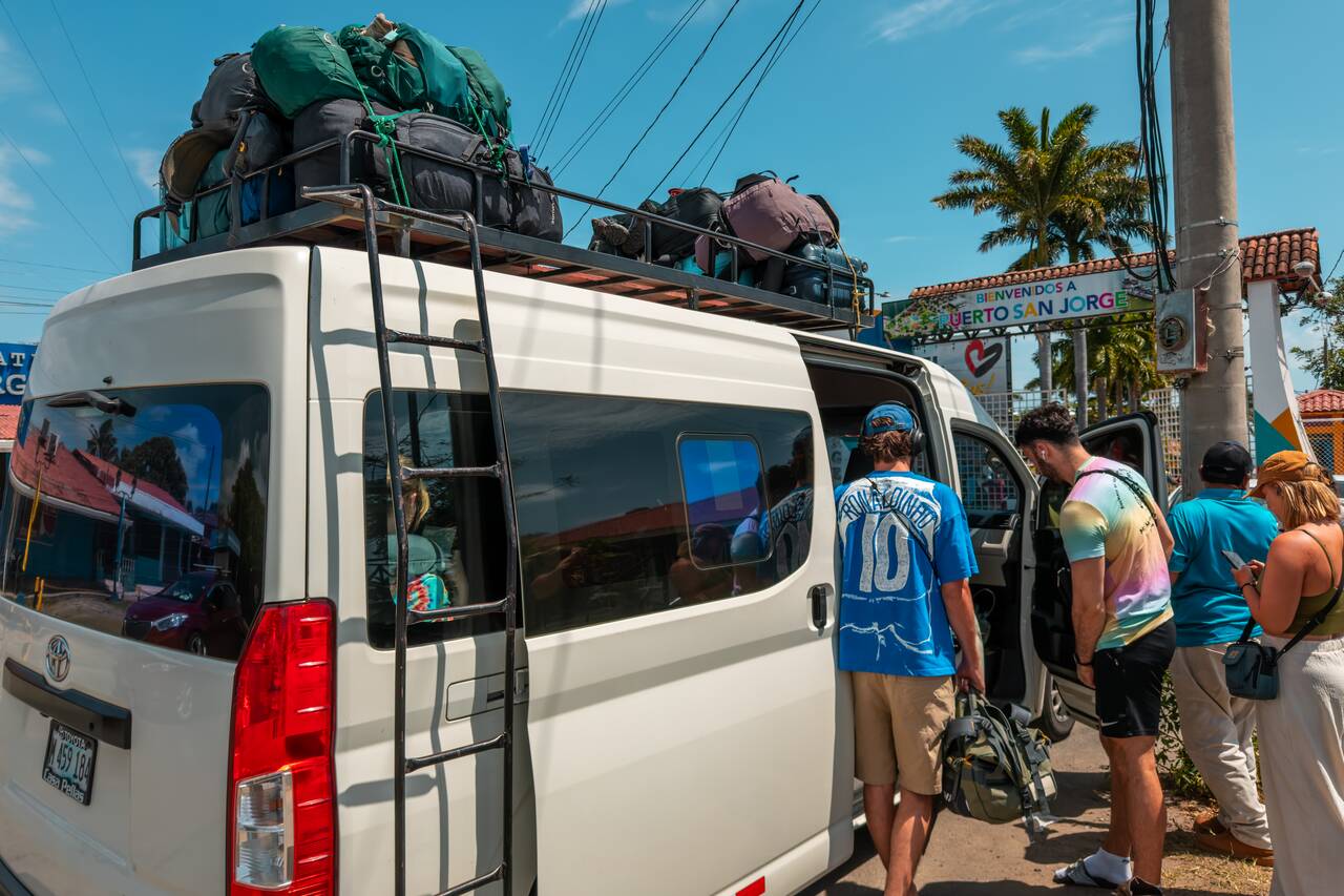 Private transfer I took from San Juan del Sur to Ometepe