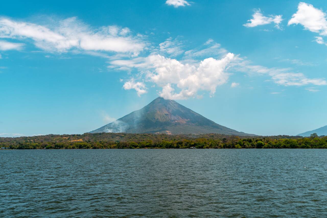 Concepcion volcano seen from the boat