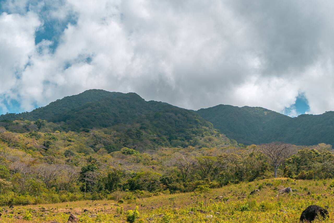 Maderas Volcano seen from the bottom