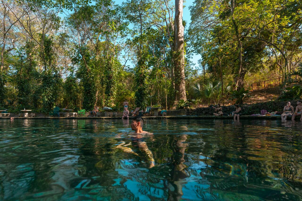 Me swimming at Ojo de Agua