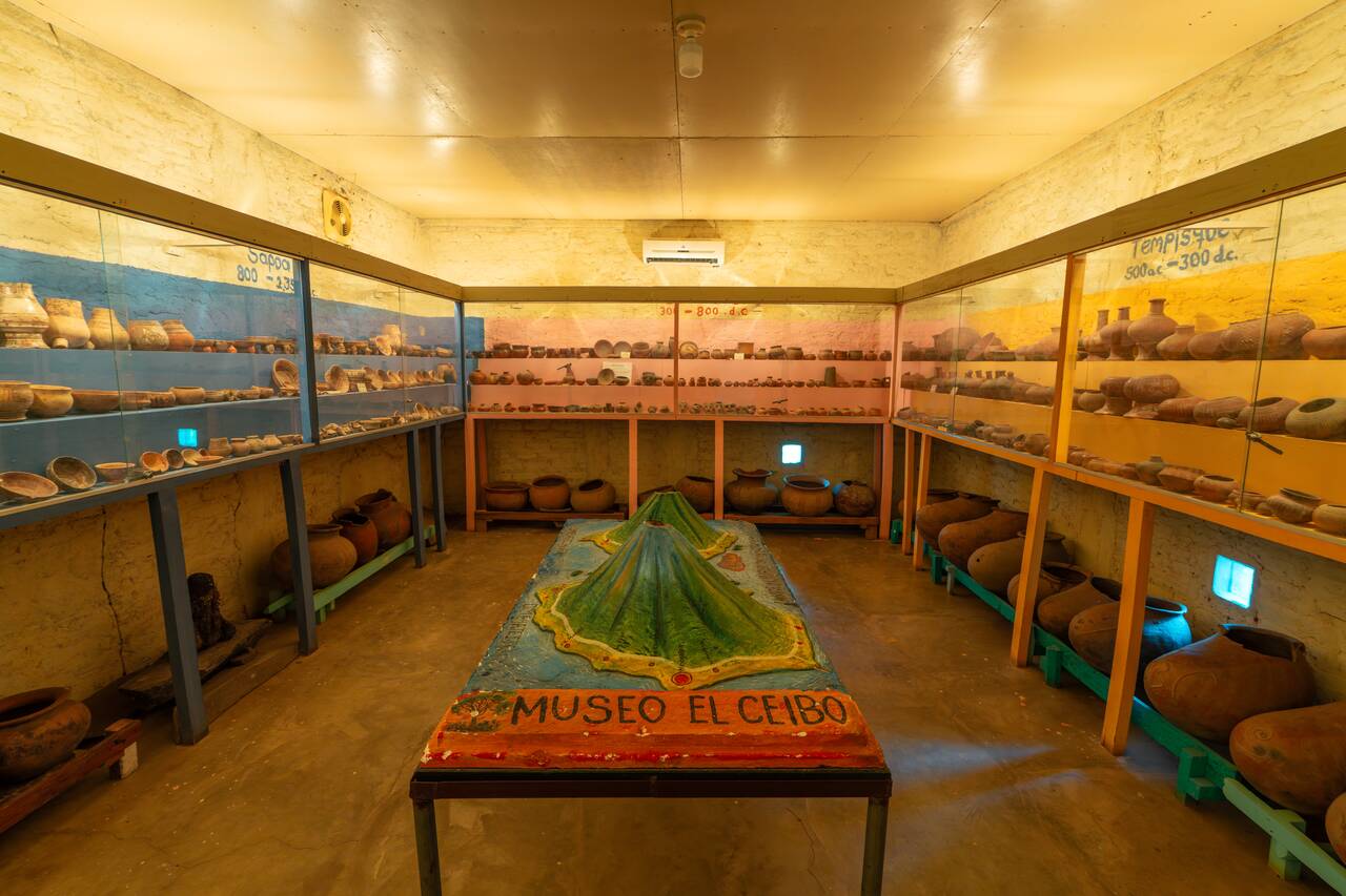 The interior of El Ceibo Museums